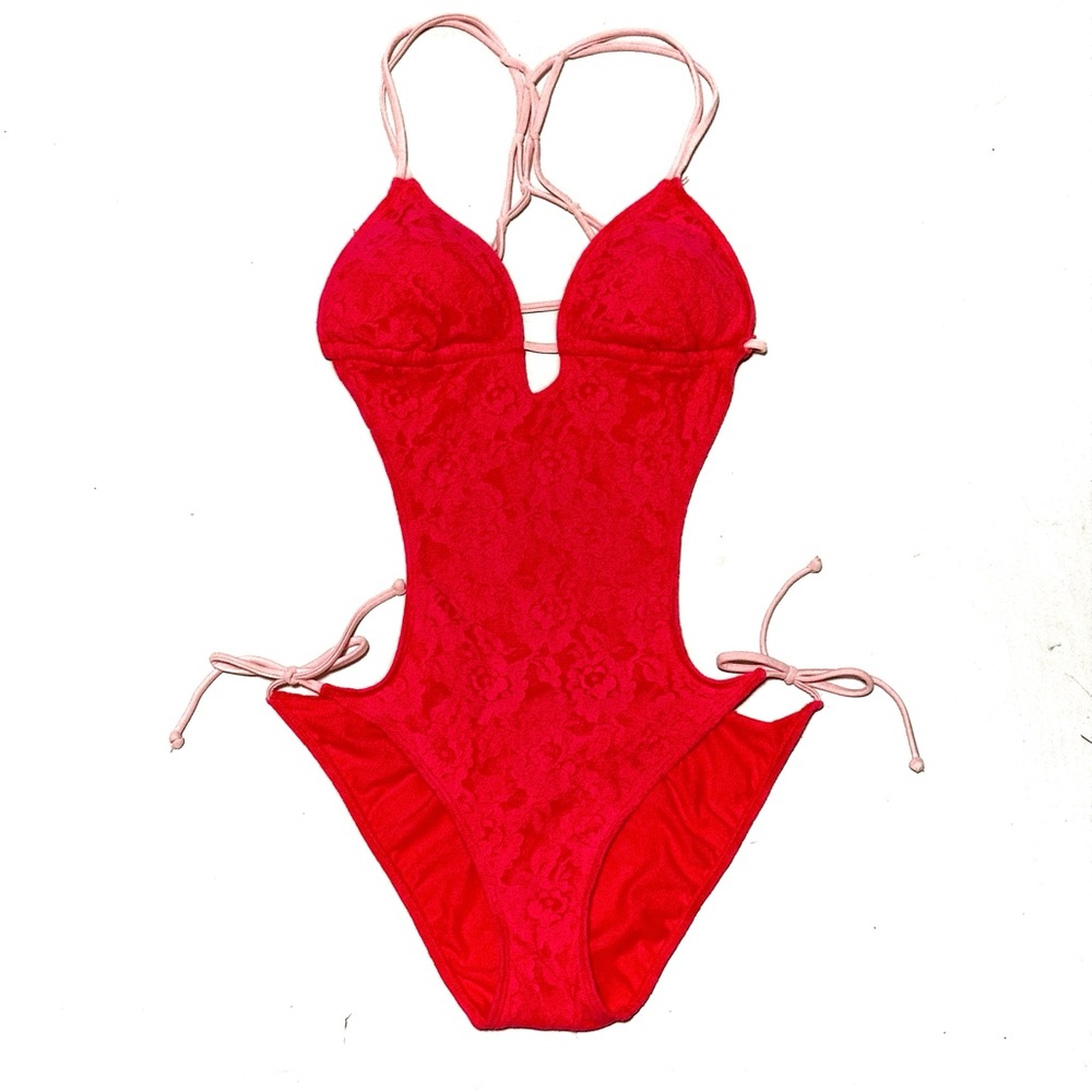 NWT Hollister One-piece Lace Swim with Cutouts